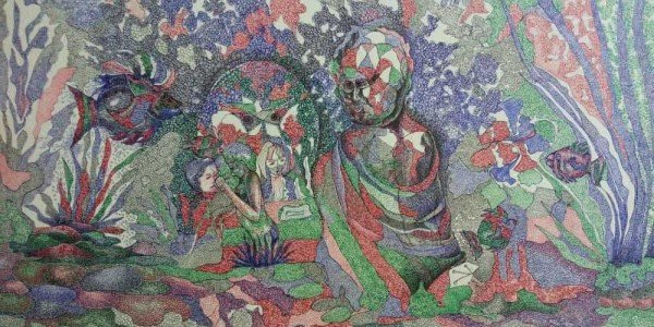 Buy a printed painting that looks like the original.