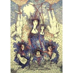 لوحة فنية بأقلام جافة علي ورق فبريانوا بعنوان ذكاء المرأة مقاس 50x70 للفنان التشكيلي المصري القدير هشام مخلوف خلاف لوحة فنية بأقلام جافة علي ورق فبريانوا بعنوان ذكاء المرأة مقاس 50x70 للفنان التشكيلي المصري القدير هشام مخلوف خلاف