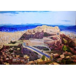 لوحة مطبوعة لقلعة القاهرة مقاس cm 100×120 للفنان ردفان المحمدي