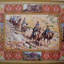 لوحة مطبوعة (العكفة) مقاس cm 70×50 للفنان ردفان المحمدي