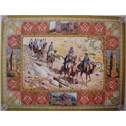 لوحة مطبوعة (العكفة) مقاس cm 70×50 للفنان ردفان المحمدي