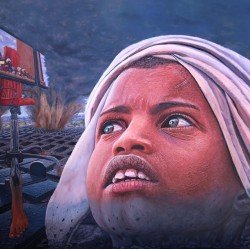 لوحة مطبوعة بعنوان ماذا بعد مقاس cm 90×120 للفنان ردفان المحمدي لوحة مطبوعة بعنوان ماذا بعد مقاس cm 90×120 للفنان ردفان المحمدي