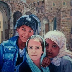 لوحة مطبوعة بعنوان انسجام مقاس cm 90×120 للفنان ردفان المحمدي لوحة مطبوعة بعنوان انسجام مقاس cm 90×120 للفنان ردفان المحمدي