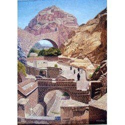 لوحة مطبوعة لوحدة المدن مقاس cm 90×120 للفنان ردفان المحمدي لوحة مطبوعة لوحدة المدن مقاس cm 90×120 للفنان ردفان المحمدي