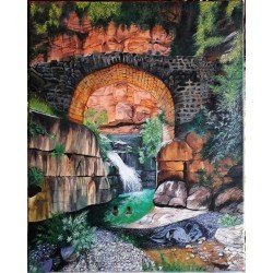 لوحة فنية بريشة الفنانة اسماء البناء لوحة فنية بريشة الفنانة اسماء البناء