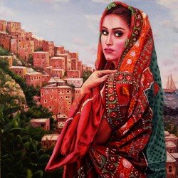 لوحة مطبوعة على كانفاس وريقة الحنا مقاس cm 90×120 للفنان ردفان المحمدي لوحة مطبوعة على كانفاس وريقة الحنا مقاس cm 90×120 للفنان ردفان المحمدي