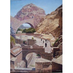 لوحة مطبوعة على كانفاس مقاس cm90×120 للفنان ردفان المحمدي