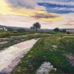 لوحة مطبوعة على كانفاس منظر طبيعي مقاس cm70×140 للفنان ردفان المحمدي لوحة مطبوعة على كانفاس منظر طبيعي مقاس cm70×140 للفنان ردفان المحمدي