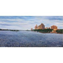 لوحة مطبوعة على كانفاس لنهر النيل مقاس cm 90×180 للفنان ردفان المحمدي لوحة مطبوعة على كانفاس لنهر النيل مقاس cm 90×180 للفنان ردفان المحمدي